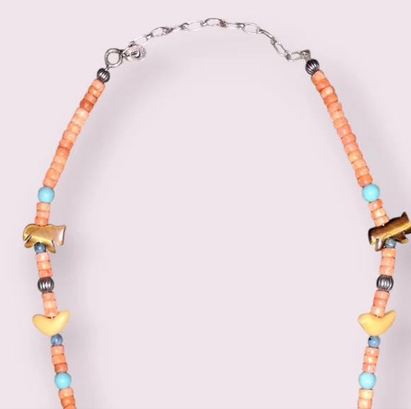 (NWOT) Carolyn Pollack® RELIOS® 925 Sterling Gemstone Animal Fetish Necklace - Picture 4 of 5